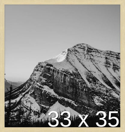 Frame It Easy 33 x 35 Wheat Wood Frame by FrameItEasy