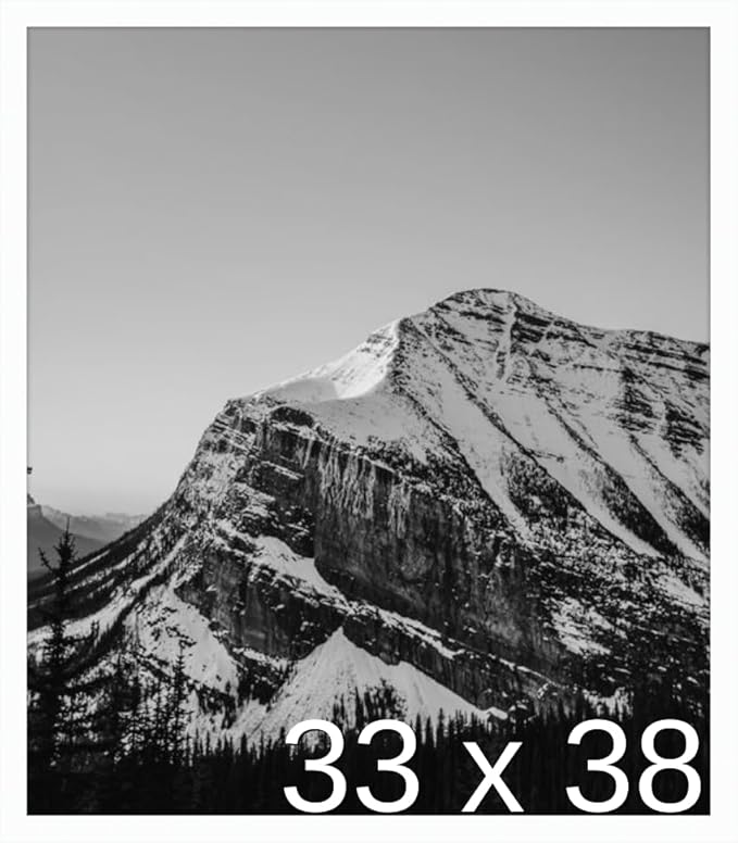 Frame It Easy 33 x 38 White Wood Frame by FrameItEasy