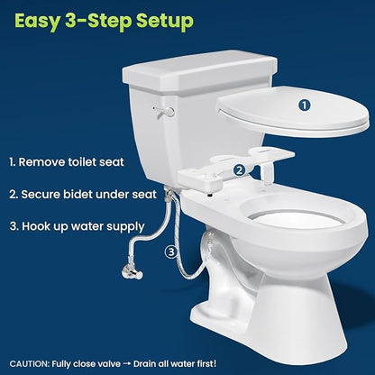 Ultra-Slim Bidet Attachment, Self-Cleaning Dual Nozzle, Accessibility-Enhanced - Image 6