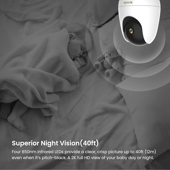 Tenda 2.5K Security Camera Indoor, 4 MP Pet/Baby Cameras - Image 6