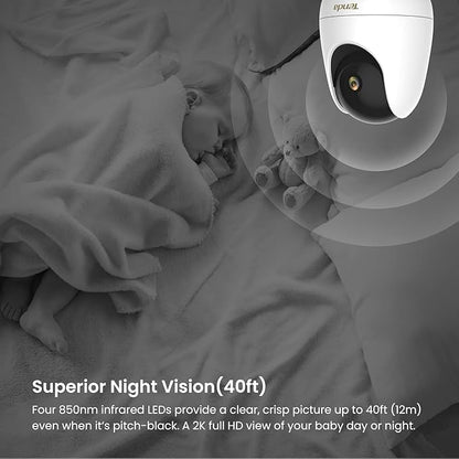 Tenda 2.5K Security Camera Indoor, 4 MP Pet/Baby Cameras - Image 6