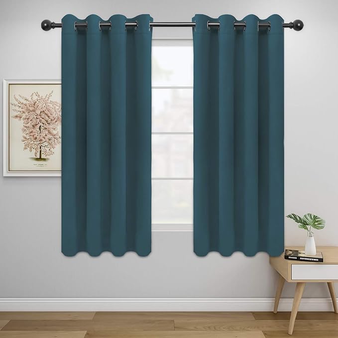 Easy-Going Blackout Curtains for Bedroom, Solid Thermal Insulated Grommet and by Easy-Going