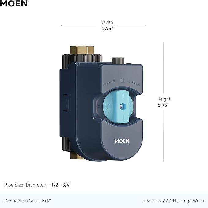 Moen Flo Smart Water Monitor and Automatic Shutoff Sensor, Wi-Fi Water Leak - Image 7