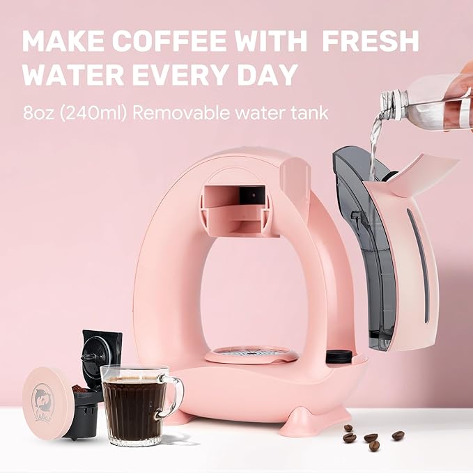 Single Serve Coffee Maker, Fast Brew in 2 minutes, Stylish＆Compact Design - Image 4