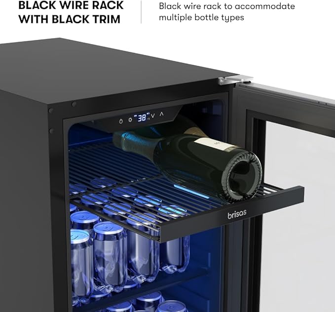 Zephyr Brisas 15 Inch Slim Beverage Fridge Single Zone Under Counter - Image 5