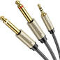 UGREEN 1/8 to 1/4 Stereo Cable 3.5mm TRS to Dual 6.35mm 1/4 TS Mono Y Splitter by UGREEN