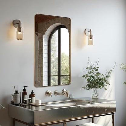 ANDY STAR 30"x48" Brass Gold Bathroom Mirror, Large Wall Mirror - Image 5