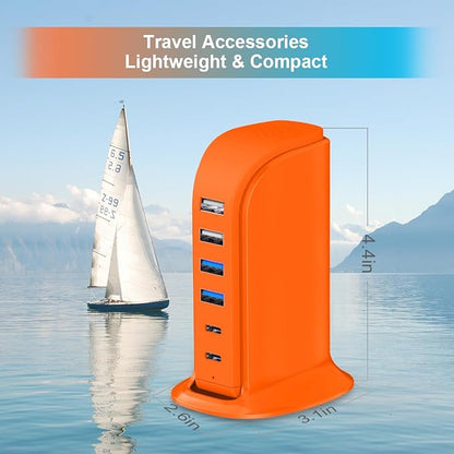 Upoy Dual USB C Charger Block, Charging Station - Image 3