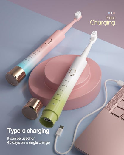 AJELU Upgrade Sonic Electric Toothbrush - Image 3