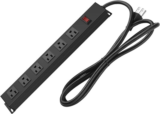 Metal Wall Mount Power Strip, Mountable Power Outlet by HHSOET