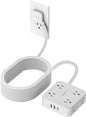 Flat Plug Long Extension Cord 25 Ft, TESSAN Power Strip Surge Protector by TESSAN