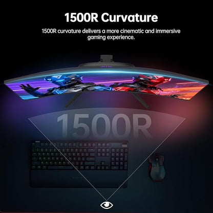 KTC 32 Inch Curved Gaming Monitor, 2K 180Hz Computer Monitor, QHD 1500R PC - Image 6