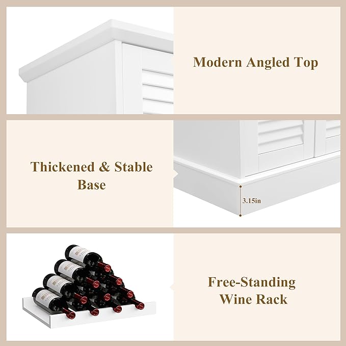 71” Tall Storage Cabinet, Kitchen Pantry Cabinet - Image 6