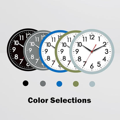 AKCISOT Wall Clock, Modern Small Wall Clocks Battery Operated 10 Inch, Silent - Image 3