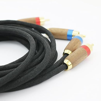 NewFantasia Audiophiles 2RCA Male to 2RCA Male Stereo Audio Cable HiFi System - Image 5