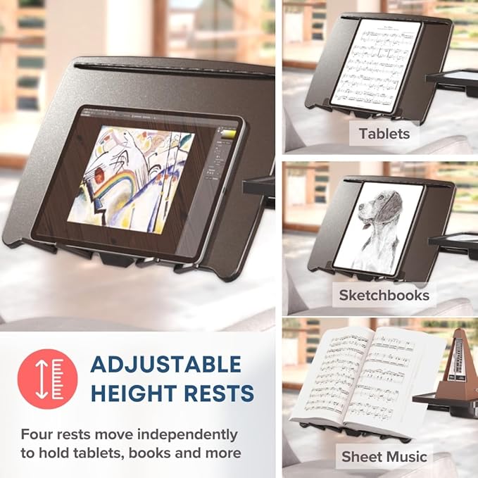 LEVO G2 Deluxe Adjustable Laptop Stand – Rolling Computer Desk & Ergonomic Table - Image 4