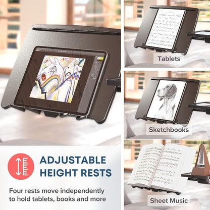 LEVO G2 Deluxe Adjustable Laptop Stand – Rolling Computer Desk & Ergonomic Table - Image 4