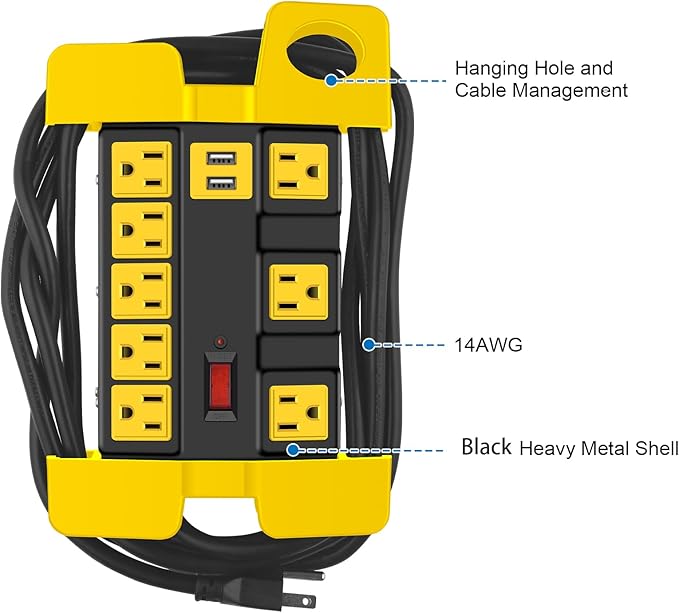CCCEI Heavy Duty Power Strip - Image 6