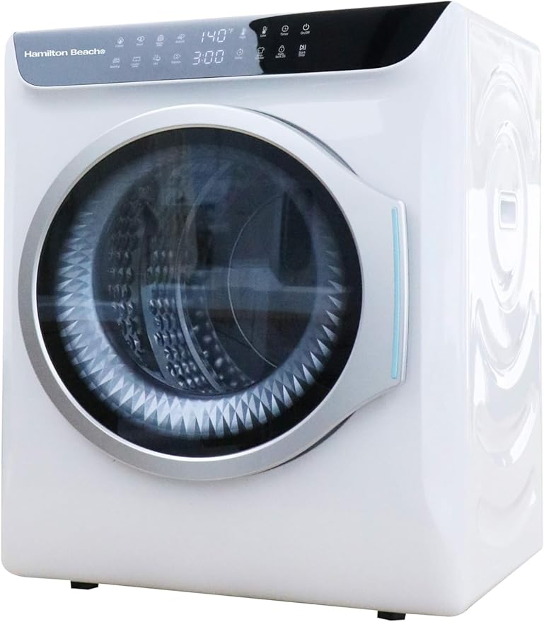 HAMILTON BEACH Electric Compact Portable TOUCHSCREEN Laundry Dryer - Image 7