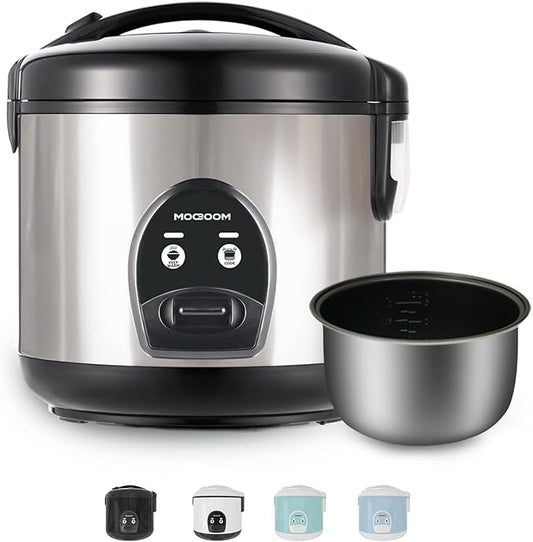 10-Cup Uncooked Rice Cooker & Food Steamer by Moosum