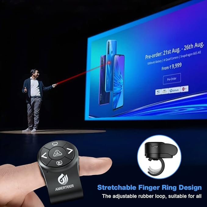 AMERTEER Wireless Presentation clicker - Image 2