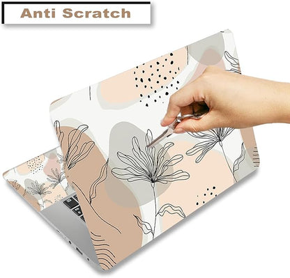 Laptop Skin Sticker Decal, Decorative Waterproof Removable, Morandi Leaves - Image 3