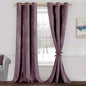 JIUZHEN Velvet Curtains 96 inches by JIUZHEN