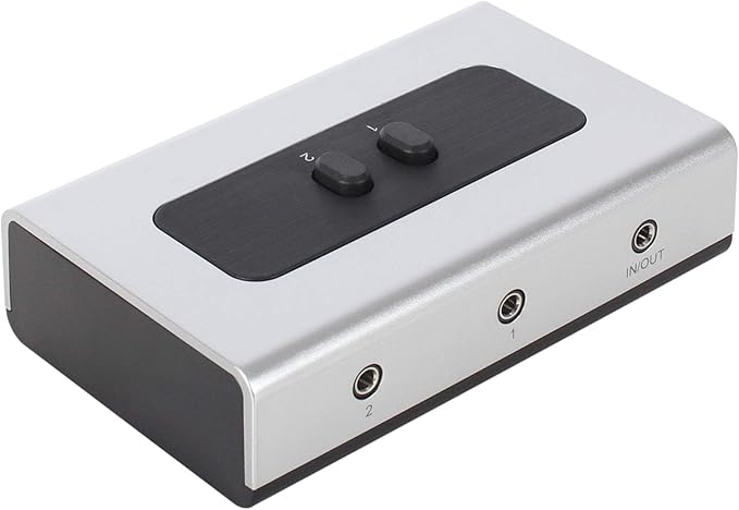 NETMATE 3-Port 3.5mm Stereo Audio Switch, 3.5mm+RCA Audio Switcher 2 Input 1 - Image 7