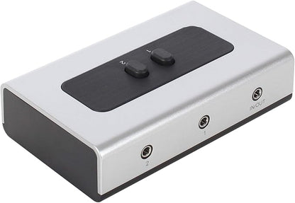 NETMATE 3-Port 3.5mm Stereo Audio Switch, 3.5mm+RCA Audio Switcher 2 Input 1 - Image 7