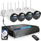 【90 Days Storage】 Outdoor Wireless Security Camera System, Wireless Cameras by WEILAILIFE