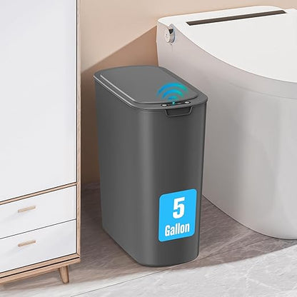 Cesun 5 Gallon Automatic Bathroom Trash Can, Touchless Motion Sensor Garbage Can by Cesun