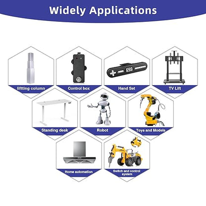 0.5 Inch 28lbs Mini Stroke 12V Electric Linear Actuator 4mm/sec Linear Motion - Image 4
