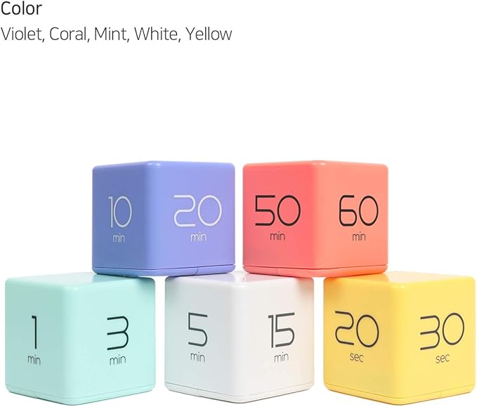 mooas Cube Timer, Timers Cube Flip Block Timers Productivity Gravity Sensor - Image 9