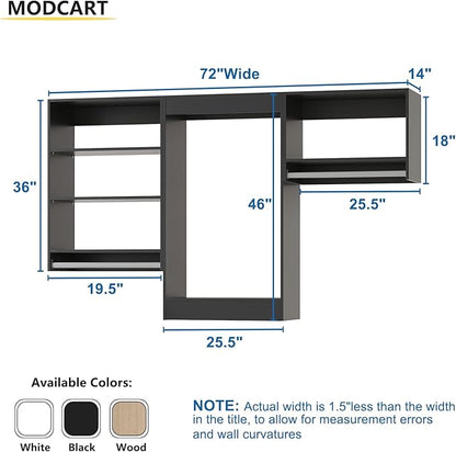 Modular Closet System, Wood Tower Closet Storage - Image 7