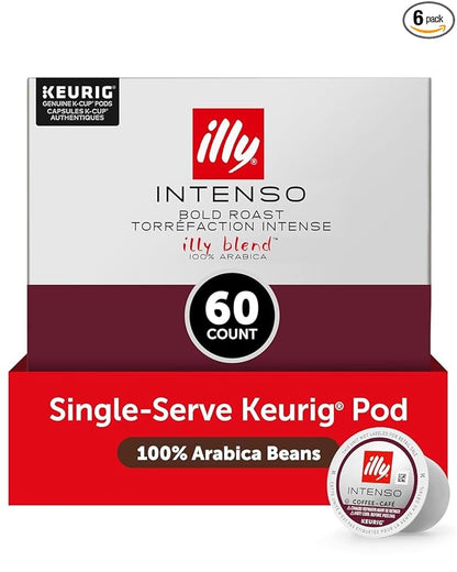 illy Coffee K Cup, Pods for Keurig Machines, Intenso Dark Roast, 100% Arabica by illy