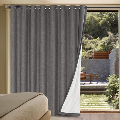 H.VERSAILTEX Linen Blackout Curtains Durable Thick Textured Linen Look 100% by HVERSAILTEX