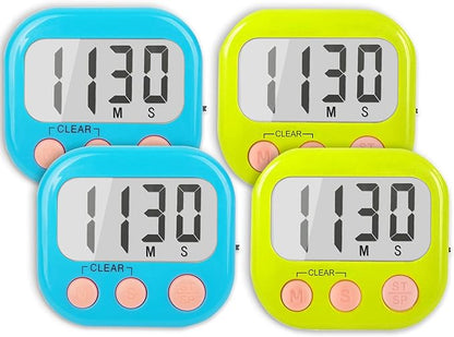 Classroom Timers for Teachers Kids Large Magnetic Digital Timer 4 Pack by AOUCE
