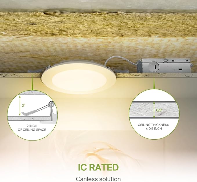 ASD 1 Pack LED Smart Recessed Lighting 6 Inch 15W, RGBW Color Changing Lights - Image 7
