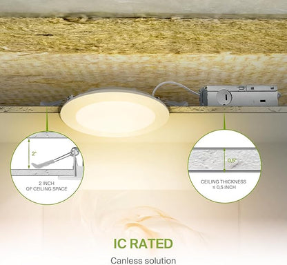 ASD 1 Pack LED Smart Recessed Lighting 6 Inch 15W, RGBW Color Changing Lights - Image 7