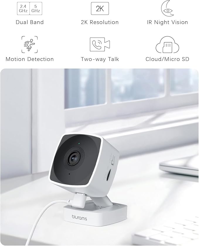 blurams Cameras for Home Security 5GHz, 2K Indoor Camera, Pet Camera - Image 2