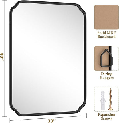 Matte Black Bathroom Vanity Mirror - Image 4