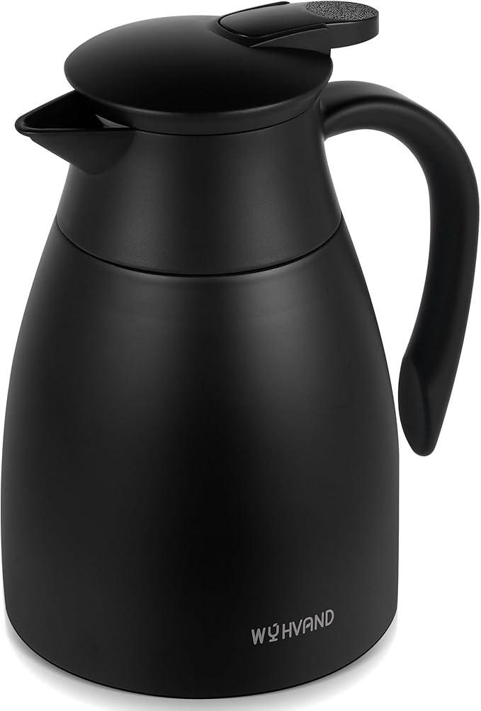 34 Oz Thermal Coffee Carafe, Stainless Steel Insulated Vacuum coffee crafts to by WYHVAND