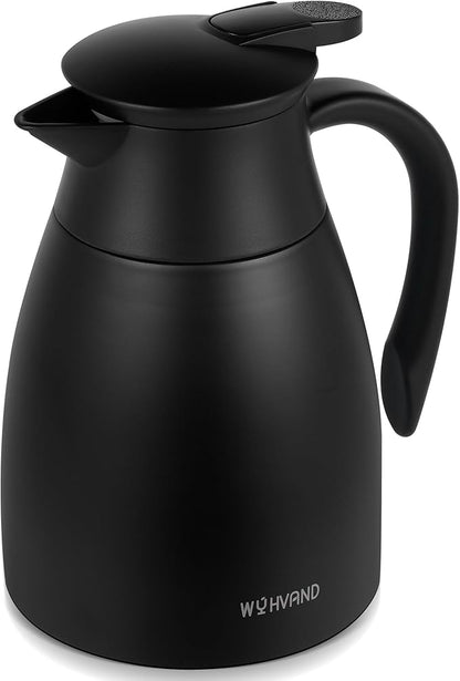 34 Oz Thermal Coffee Carafe, Stainless Steel Insulated Vacuum coffee crafts to by WYHVAND