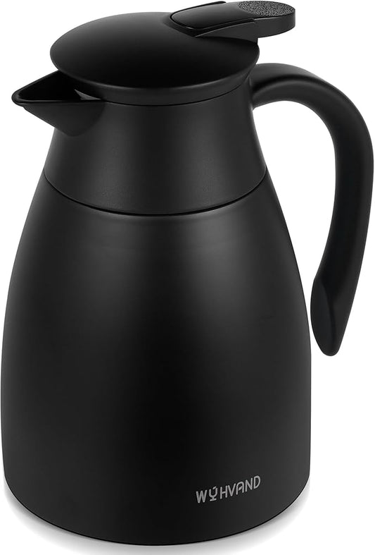 34 Oz Thermal Coffee Carafe, Stainless Steel Insulated Vacuum coffee crafts to by WYHVAND