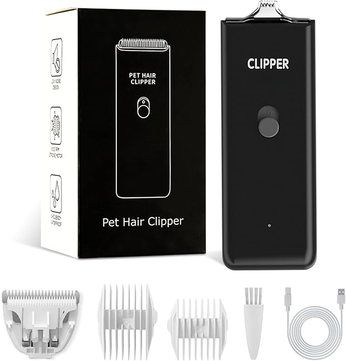 Feet Hair Trimmer, Dog Clippers, Quiet Washable USB Rechargeable Cordless Dog by Tileon
