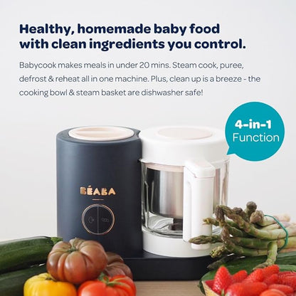 BEABA Babycook Neo Baby Food Maker | Non-Toxic Glass & Stainless Steel | - Image 7