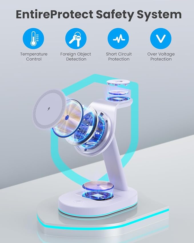 3 in 1 Wireless Charger Charging Station - Image 5