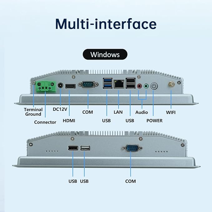 10.4-Inch Industrial Embedded Panel PC, Ratio 4:3 Multi-Touchscreen-Monitor - Image 5