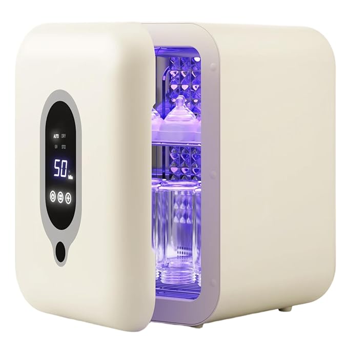 Baby Bottle Sterilizer and Dryer, 25L Large Capacity by SMNOQOEarplugs