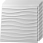 Art3d 12 Pack 3D Wave Design Wall panels 19.7"x19.7" PVC Panel by Art3d